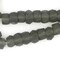 The Bead Chest Charcoal Faceted Recycled Java Sea Glass Beads - Full Strand of Faceted Bottle Glass Beads | Approximately 48 Beads